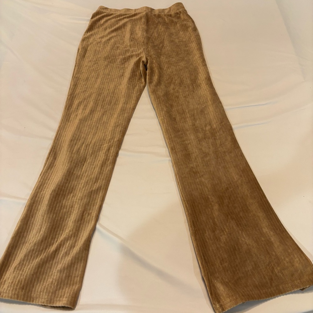 Derek Heart Camel Ribbed Pants - Picture 3 of 8